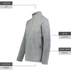 image:imageHolloway Womens Holloway Alpine Sweater Fleece 14 Zip PulloverGraphite Heather