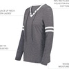 image:imageHolloway Womens Ladies Monterey Long Sleeve TeeCarbon HeatherAthletic Heather