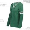 image:imageHolloway Womens Ladies Monterey Long Sleeve TeeDark Green HeatherWhite