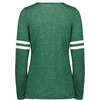 image:imageHolloway Womens Ladies Monterey Long Sleeve TeeDark Green HeatherWhite