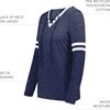 image:imageHolloway Womens Ladies Monterey Long Sleeve TeeNavy HeatherWhite