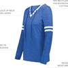 image:imageHolloway Womens Ladies Monterey Long Sleeve TeeRoyal HeatherWhite