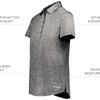 image:imageHolloway Womens Womens Electrify Polo Powered by CoolcoreBlack Heather