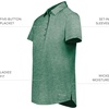 image:imageHolloway Womens Womens Electrify Polo Powered by CoolcoreDark Green Heather