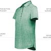 image:imageHolloway Womens Womens Electrify Polo Powered by CoolcoreKelly Heather