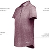 image:imageHolloway Womens Womens Electrify Polo Powered by CoolcoreMaroon Heather