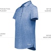image:imageHolloway Womens Womens Electrify Polo Powered by CoolcoreNavy Heather