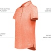 image:imageHolloway Womens Womens Electrify Polo Powered by CoolcoreOrange Heather