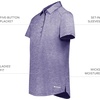 image:imageHolloway Womens Womens Electrify Polo Powered by CoolcorePurple Heather