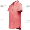 image:imageHolloway Womens Womens Electrify Polo Powered by CoolcoreScarlet Heather