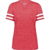 Scarlet Heather/White