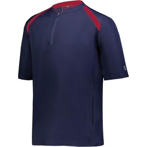 image:imageHolloway Mens Mens Clubhouse Short Sleeve Pullover Cage Jacket  Ultimate Athletic Performance Wear for Maximum MobilityNavyScarlet