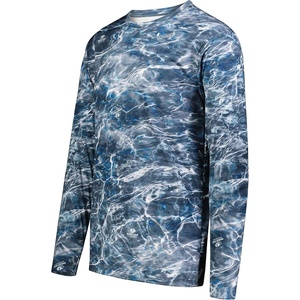 image:imageHolloway Mens Mossy Oak Momentum Long Sleeve TeeMo Elements Aqua Blackfin