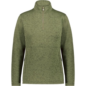 image:imageHolloway Womens Holloway Alpine Sweater Fleece 14 Zip PulloverOlive Heather