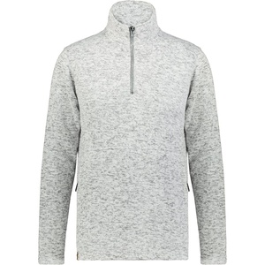 image:imageHolloway Womens Holloway Alpine Sweater Fleece 14 Zip PulloverSilver Heather