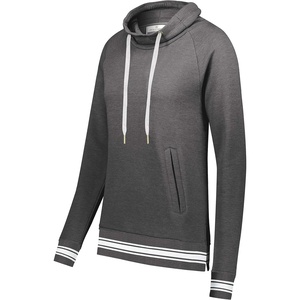 image:imageHolloway Womens Ladies AllAmerican Funnel Neck PulloverCarbon HeatherWhite