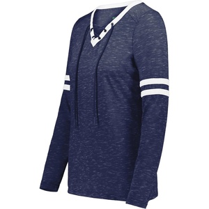 image:imageHolloway Womens Ladies Monterey Long Sleeve TeeNavy HeatherWhite