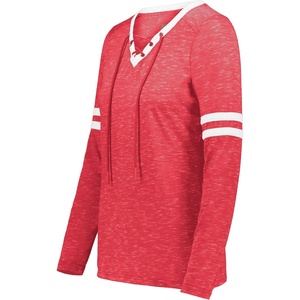 image:imageHolloway Womens Ladies Monterey Long Sleeve TeeScarlet HeatherWhite