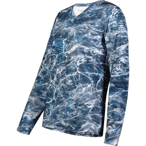 image:imageHolloway Womens Ladies Mossy Oak Momentum Long Sleeve TeeMo Elements Aqua Blackfin